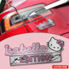 Hello Kitty Edition Laser Engraved Car Name Badge