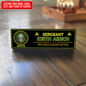 U.S. Military Personalized Sign