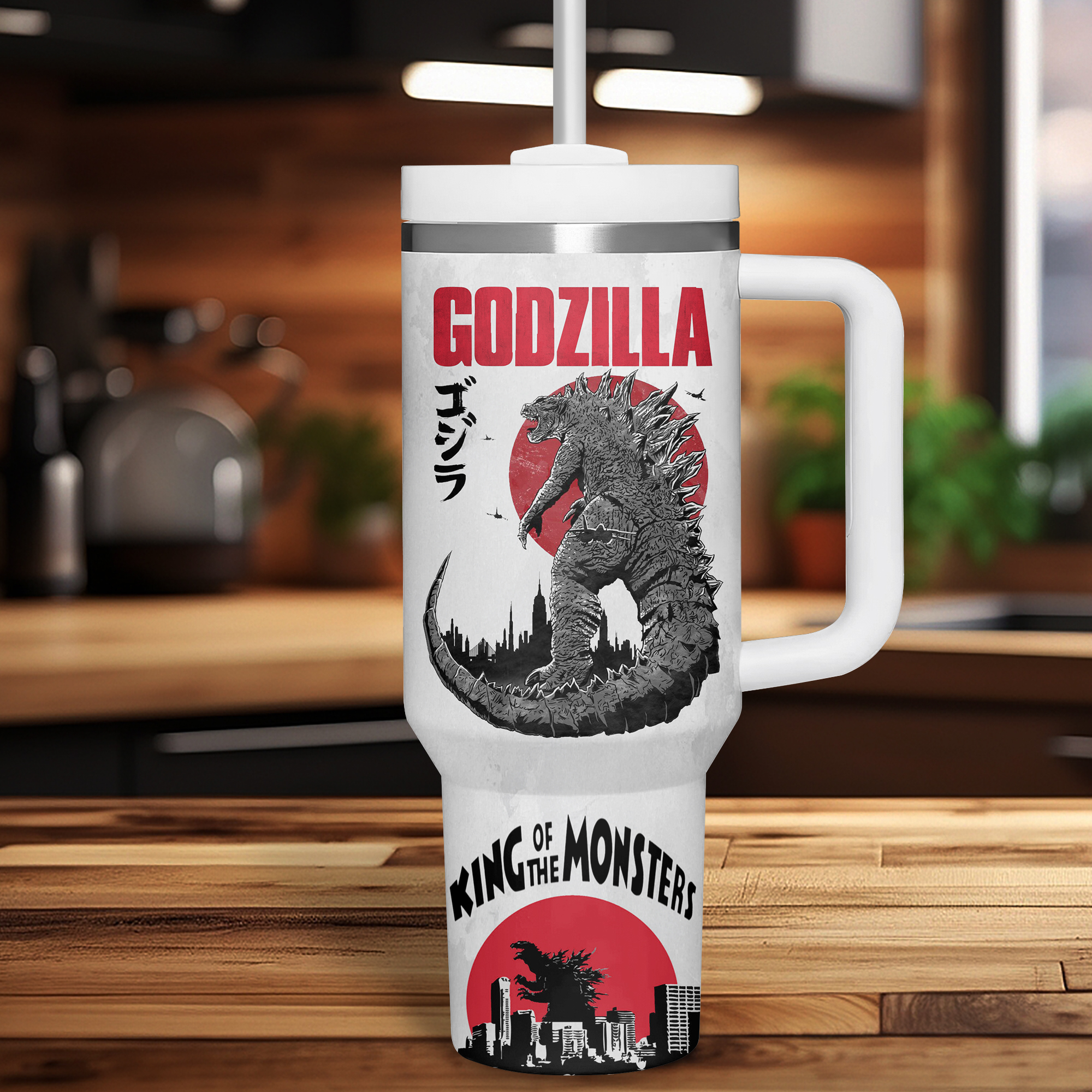 Personalized Godzilla 40oz Stanley Tumbler - Image 2