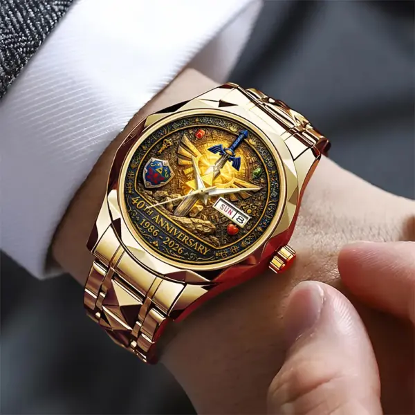 Alternative view of The Legend of Zelda 40th Anniversary Alloy Luxury Quartz Watch-THK122096