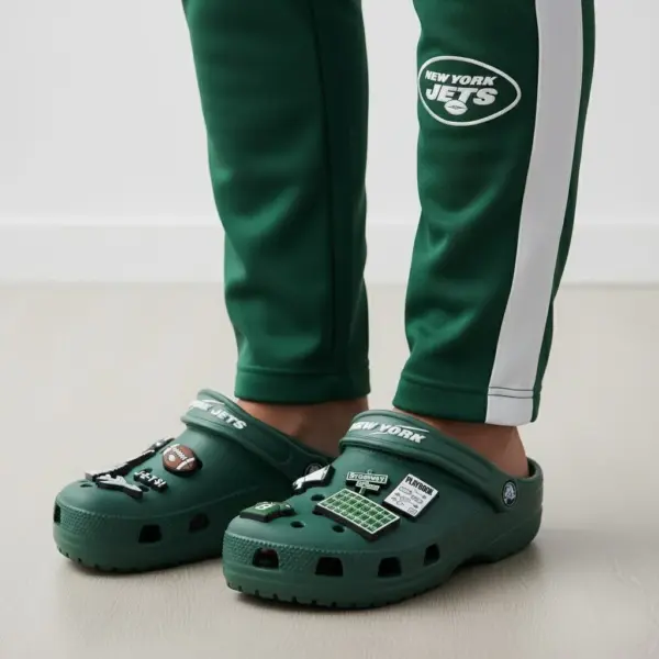 Alternative view of NEW YORK JETS PREMIUM Crocs Clogs Shoes