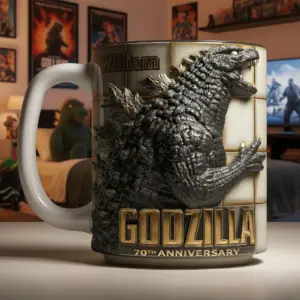 Personalized Godzilla 70th Anniversary Mug