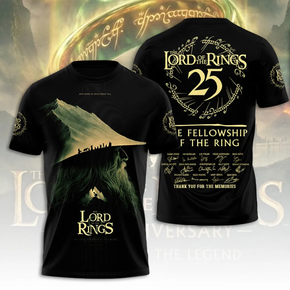 The Lord of the Rings 25th Anniversary 2026 3D Apparel -THK119814