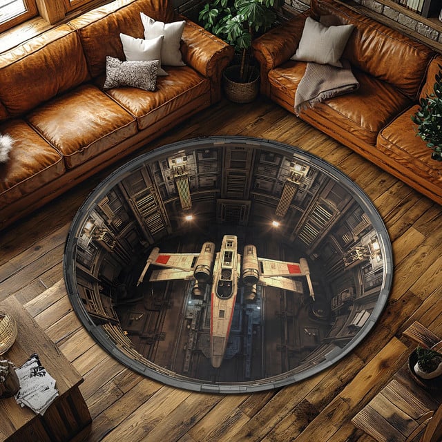 Hangar Bay Round Rug