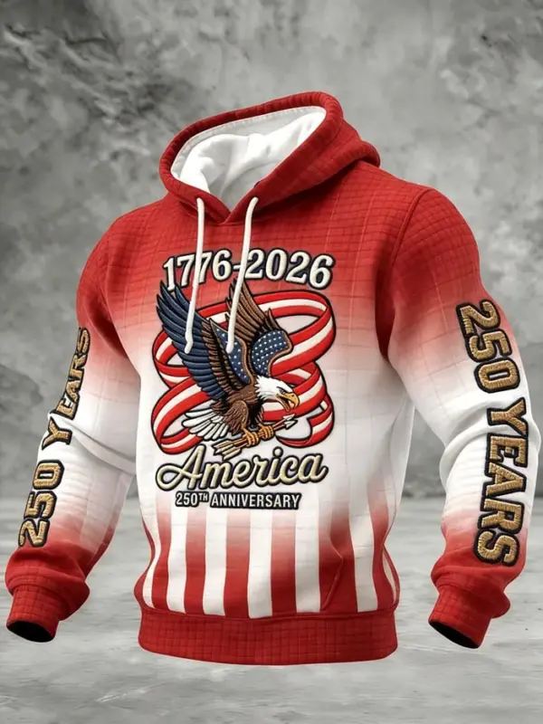 US 250th Anniversary Waffle Hoodie -THK122316