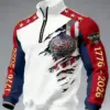 American 250th Anniversary 3D Zip-Up Sweatshirt