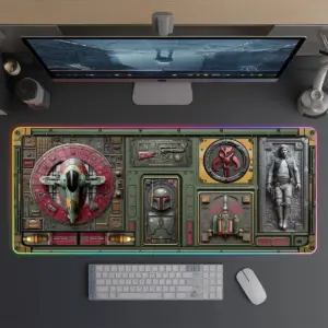 Alternative view of Bounty Hunter Armory LED Desk Mat