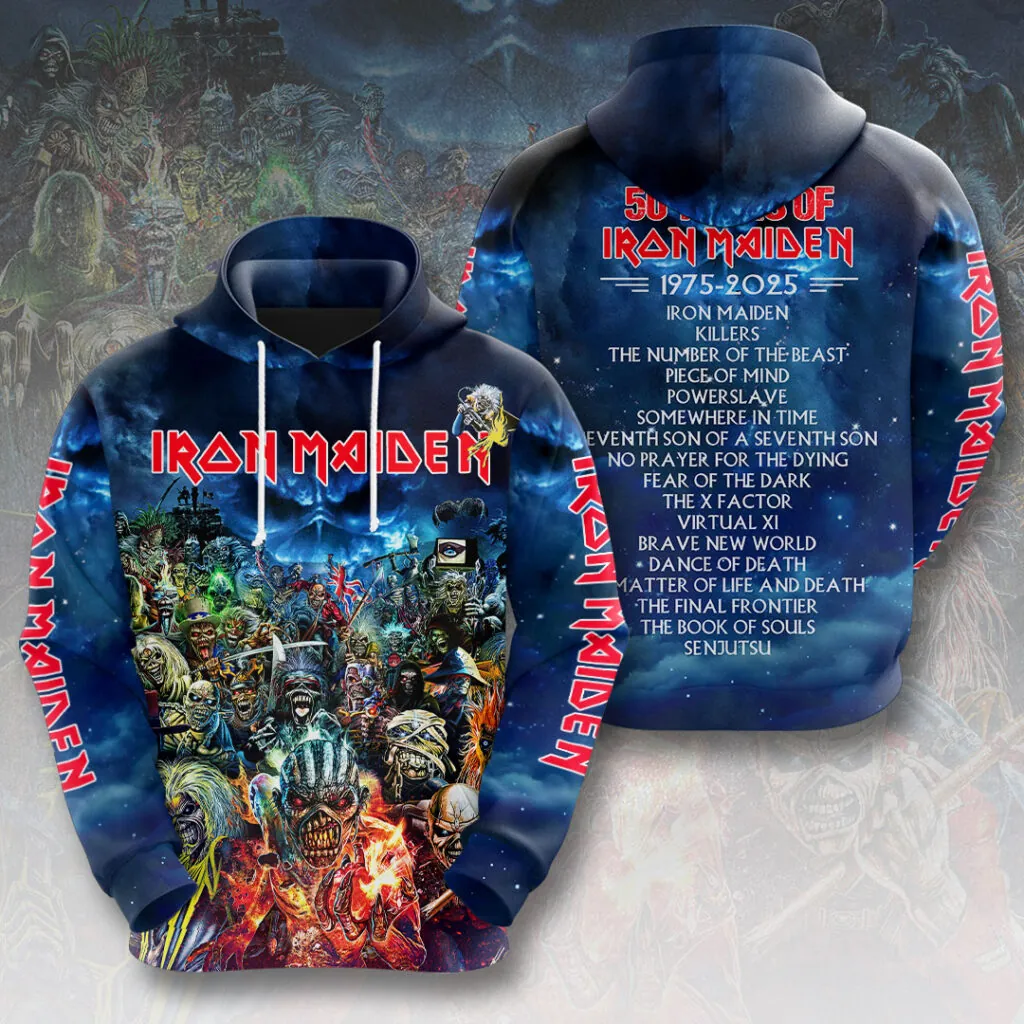 Iron Maiden 50th Anniversary 3D Apparel -THKBUY118274