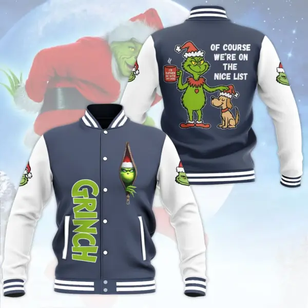 The Grinch Varsity Jacket