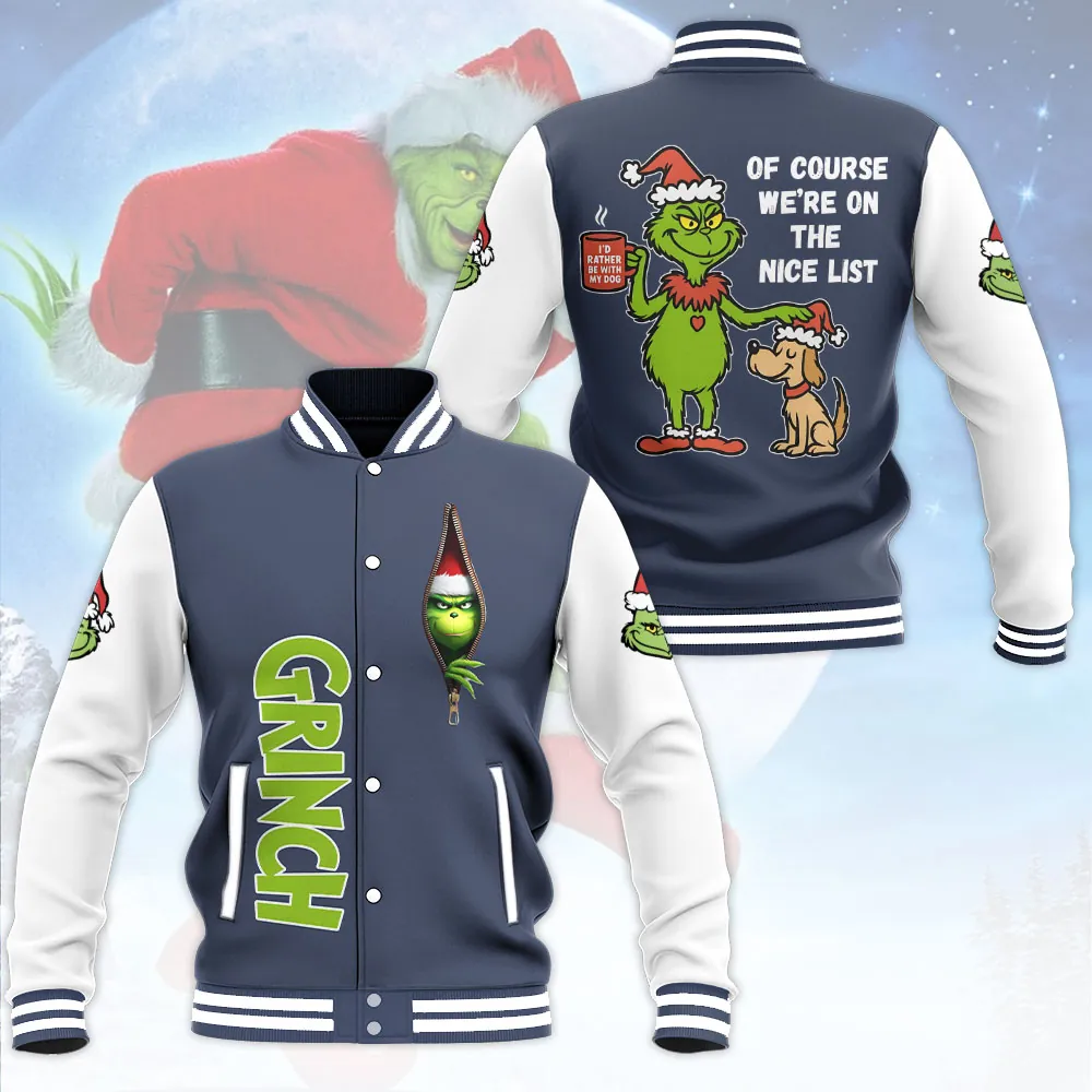 The Grinch Varsity Jacket