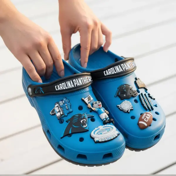 Alternative view of CAROLINA PANTHERS PREMIUM Crocs Clogs Shoes