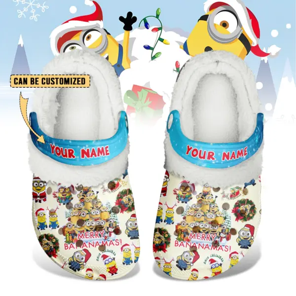Minions x Christmas Fleece Crocs Clogs