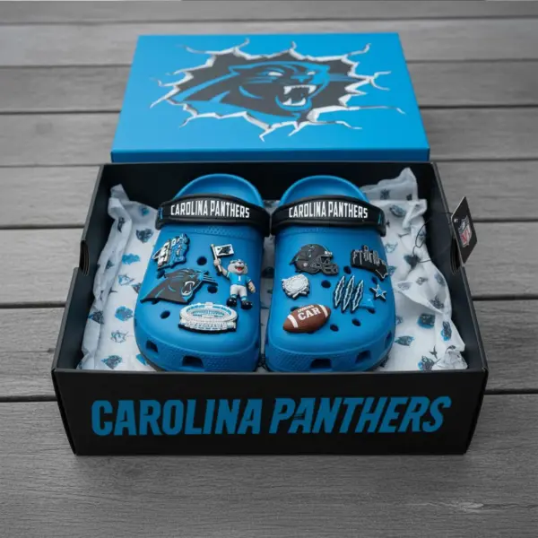 CAROLINA PANTHERS PREMIUM Crocs Clogs Shoes