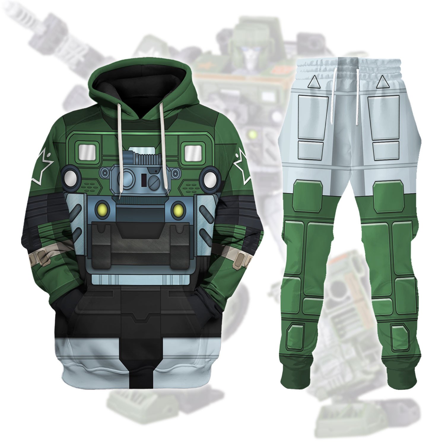 Hound Transfomers Robot Costume 3D Apparel