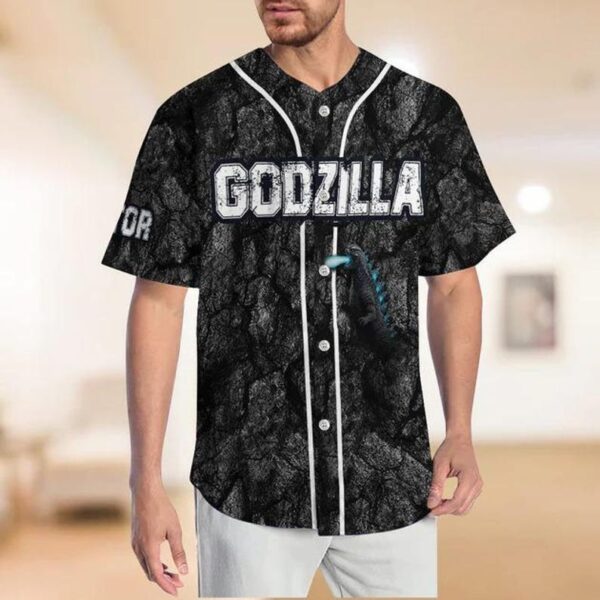 Alternative view of Godzilla Baseball Jersey