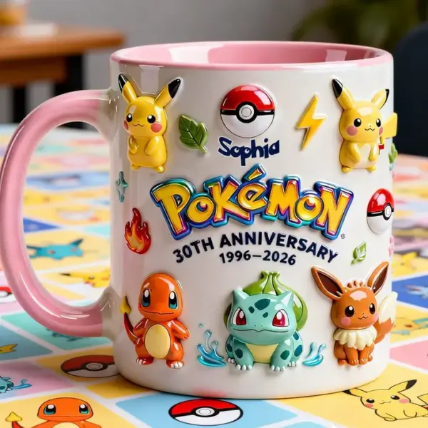 Personalized Pokemon Anniversary Mug -THK123510