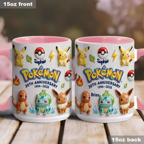 Alternative view of Personalized Pokemon Anniversary Mug -THK123510