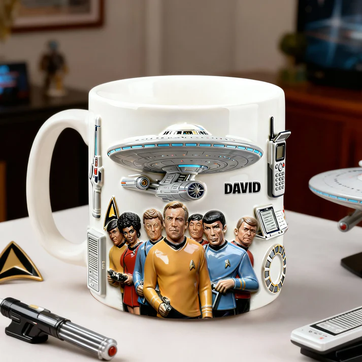 Personalized 60th Anniversary Star Trek Mug- THK123069 - Image 4