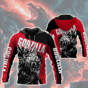 Godzilla Fans Godzilla All Over Print Hoodie