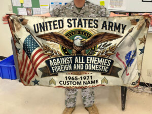 Alternative view of Military Garden Flag Gift For Fans