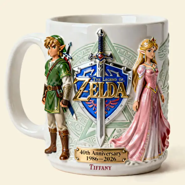 Alternative view of Celebrating 40 Years Of Love Coffee Mug - Personalized Anniversary Gift