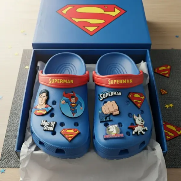 SUPPER MAN PREMIUM Crocs Clogs Shoes