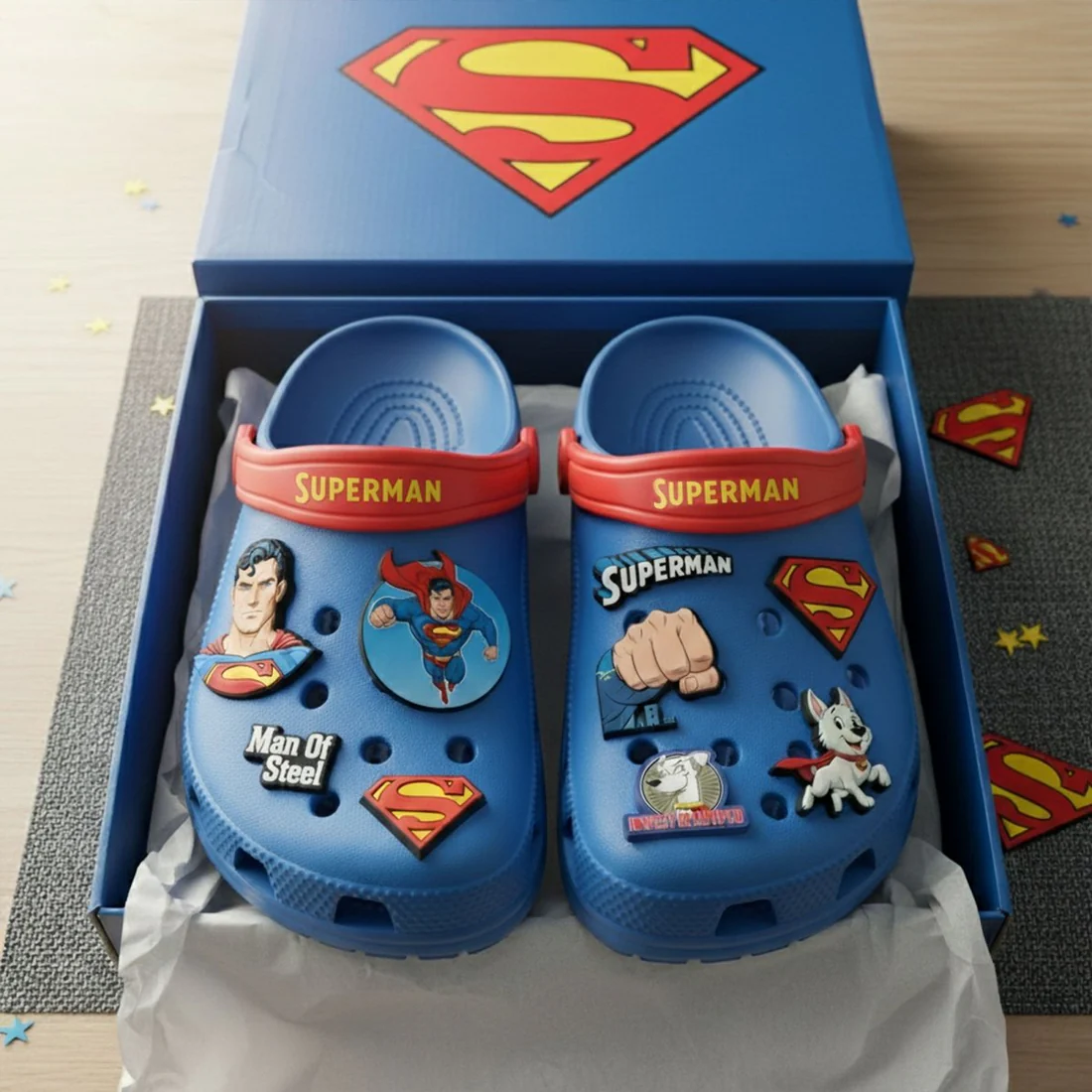 SUPPER MAN PREMIUM Crocs Clogs Shoes