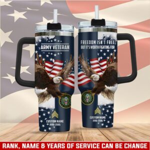 Personalized Veteran 40oz Stanley Tumbler