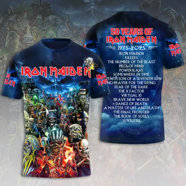 Alternative view of Iron Maiden 50th Anniversary 3D Apparel -THKBUY118274