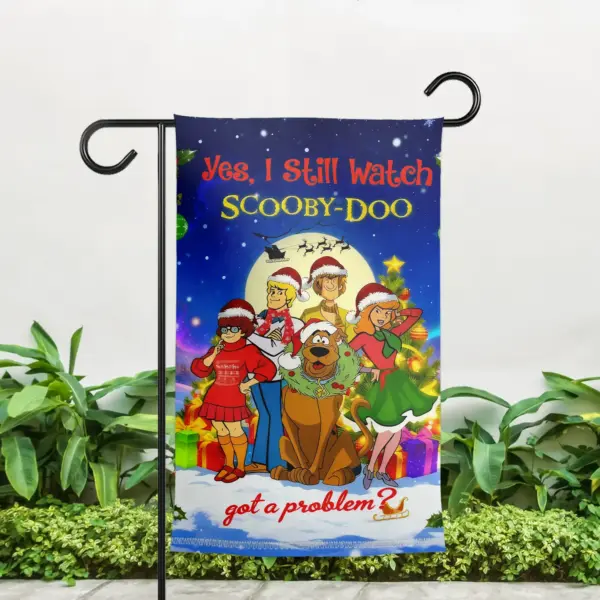 Alternative view of Scooby-Doo Garden Flag