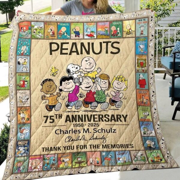 Peanuts 75th Anniversary Quilt Bedding Set