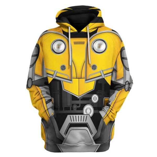 Alternative view of Bumblebee Costume Cosplay Hoodie Tracksuit