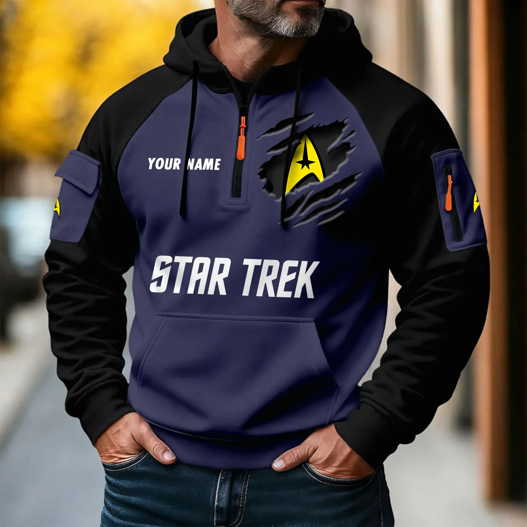 Personalized Star Trek Halfzip Hoodie - THK123572 - Image 5