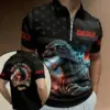 Godzilla King Of Monsters 3D Zip Polo