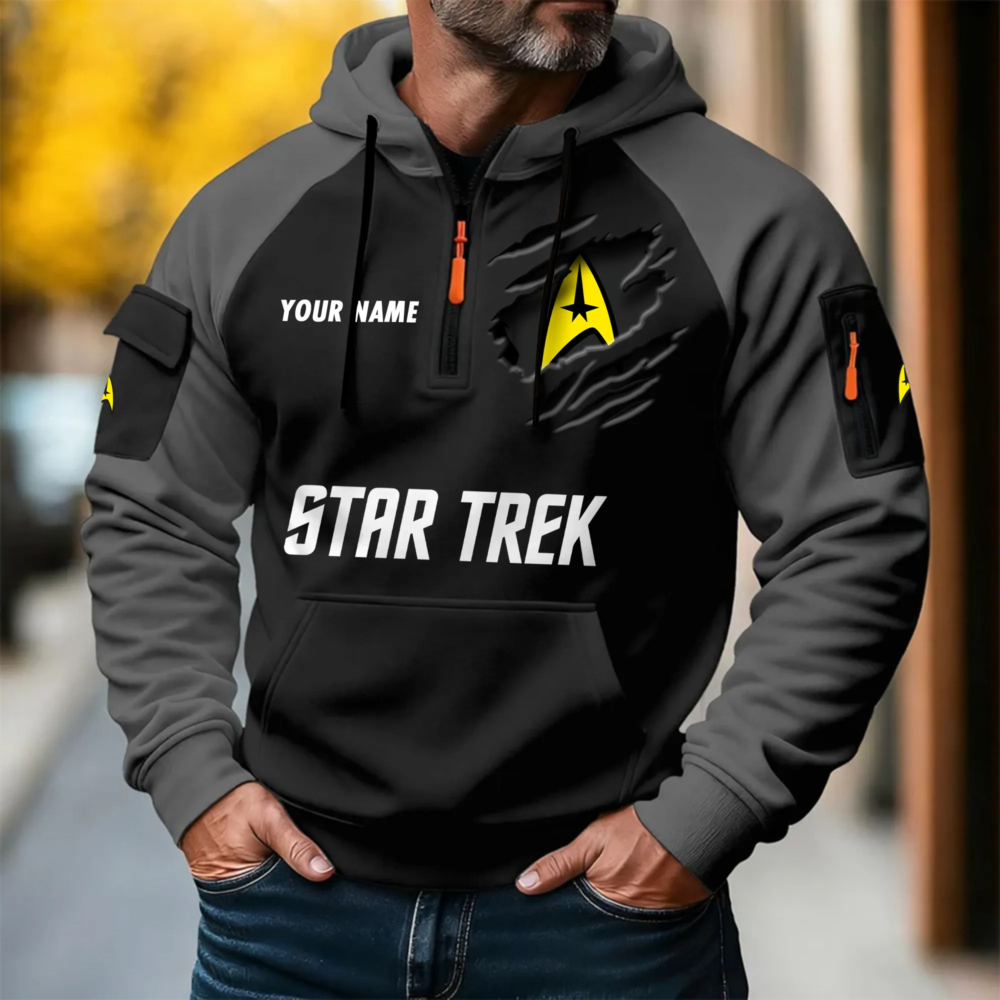 Personalized Star Trek Halfzip Hoodie - THK123572