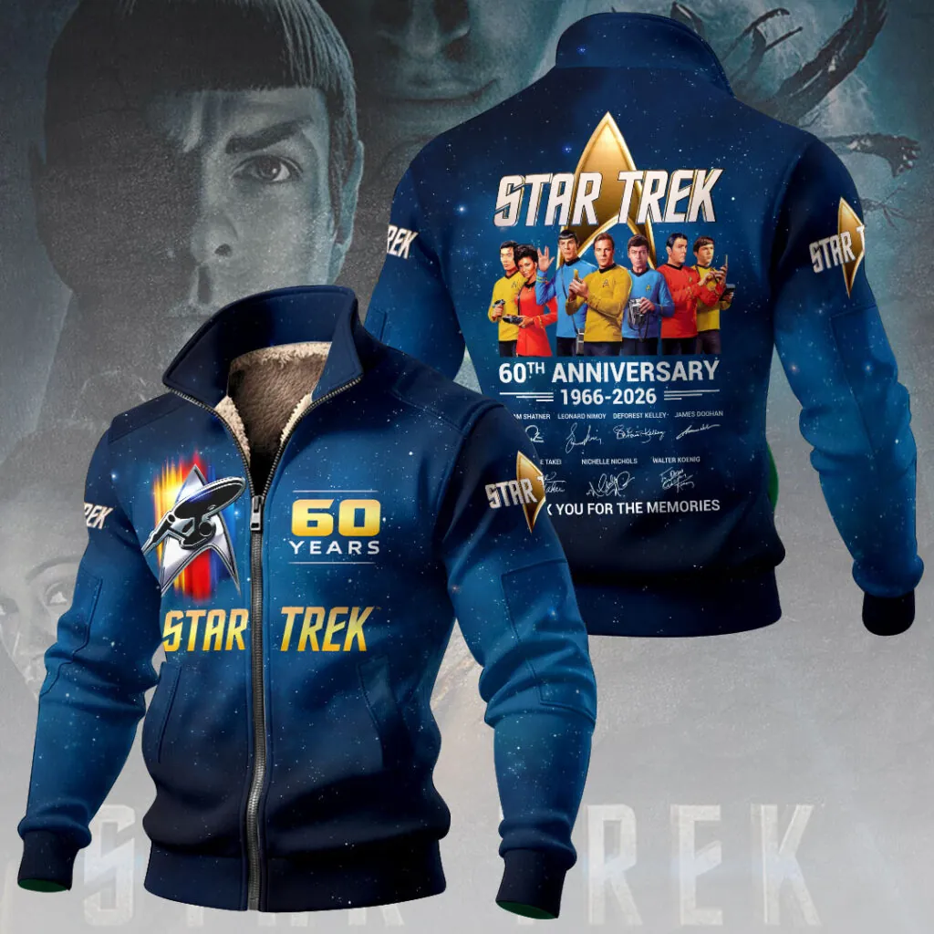 Star Trek 60th Anniversary Thick Knit Fleece Jacket
