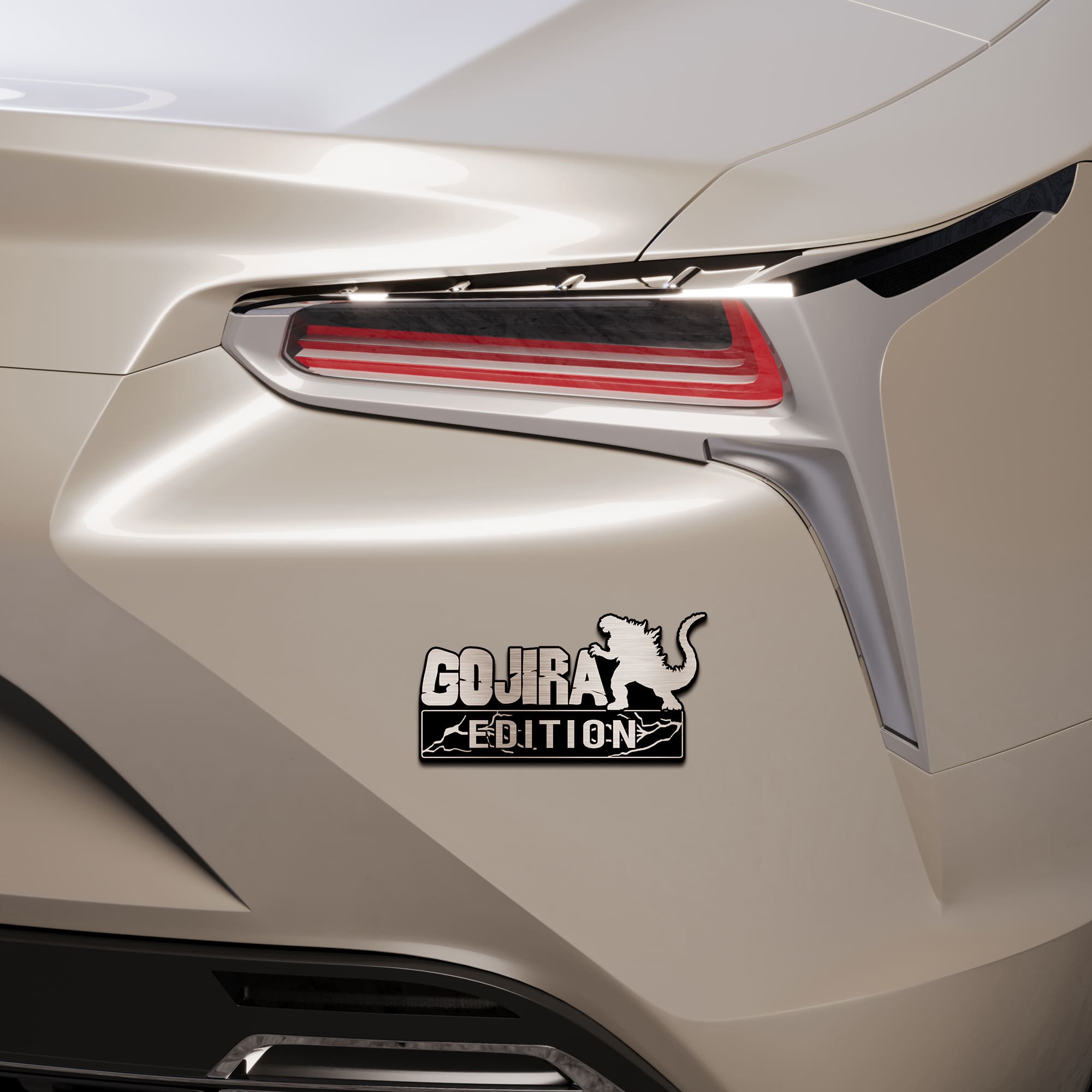 Godzilla Edition Laser Engraved Car Name Badge - Image 3