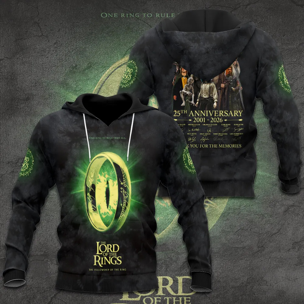 The Lord of the Rings 25th Anniversary 2026 3D Apparel -THK119676 - Image 2