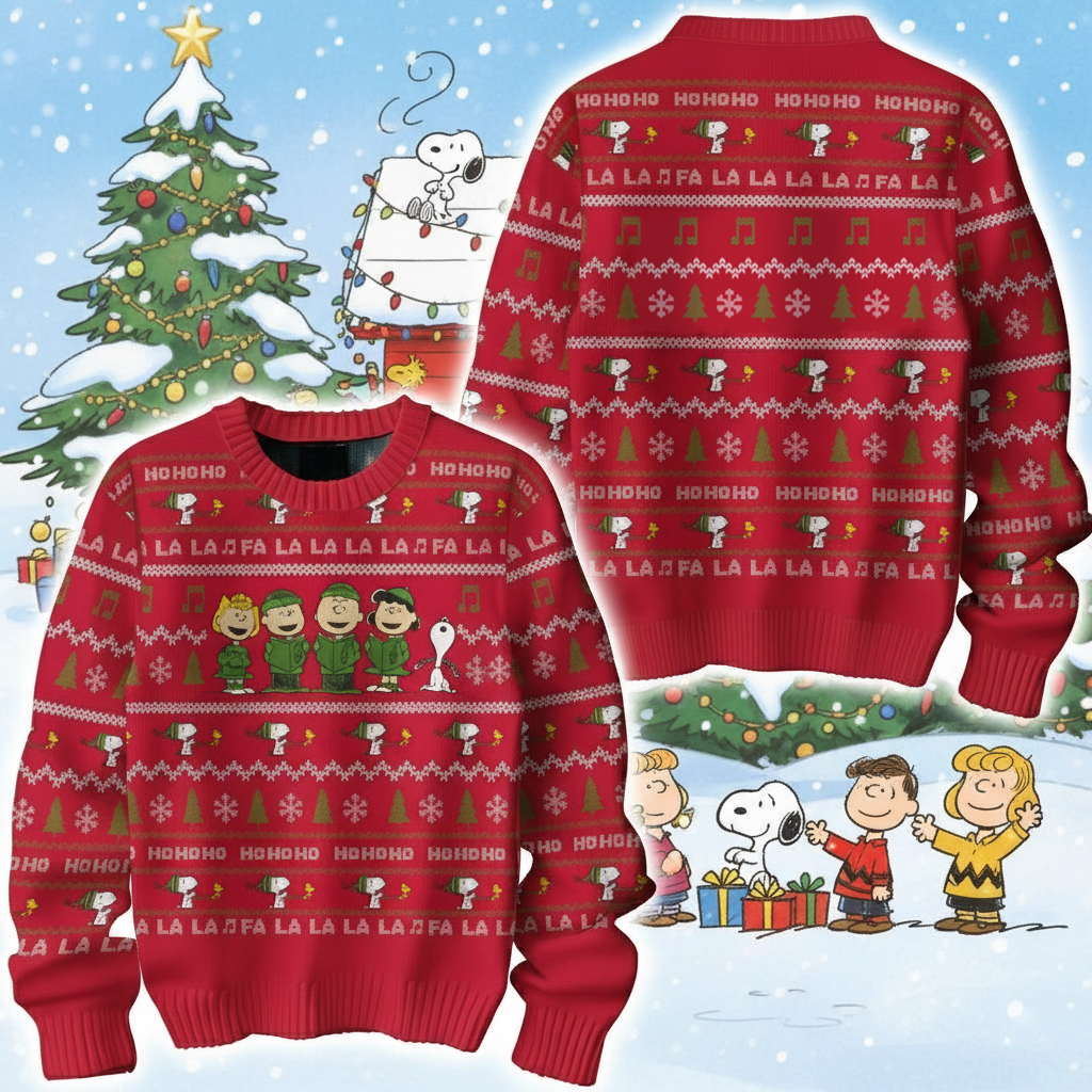 Snoopy PREMIUM Christmas Knitted Sweater - THK117562