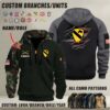 Personalized US Military Halfzip Hoodie-THK119023