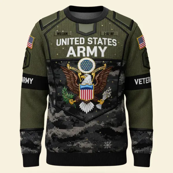 Alternative view of Military Knitted Ugly Sweater