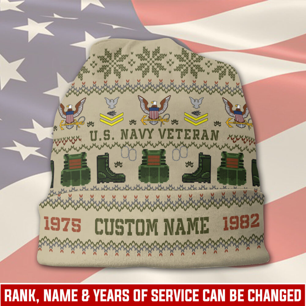 Military Printed Beanie Hat - THK118954 - Image 3