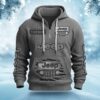 Jeep Waffle Half Zip Hoodie