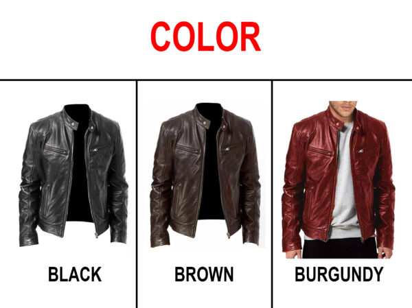 Alternative view of Iron Maiden Motorcycle Leather Jacket-THK21100