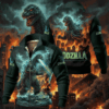 Godzilla Thick Knit Fleece Jacket - THK119613