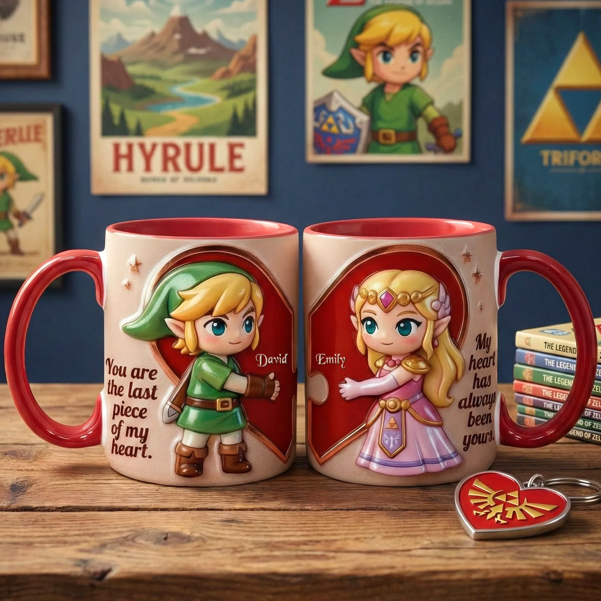 Set Of 2 Coffee Mugs - Lovely Couple - Personalized Coffee Mug Set - Image 2