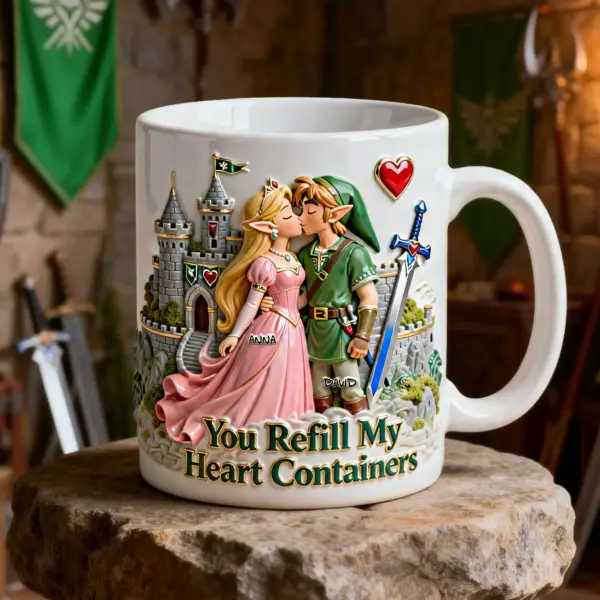 Alternative view of Fantasy Adventure Couple Coffee Mug - Personalized Gifr For Couples