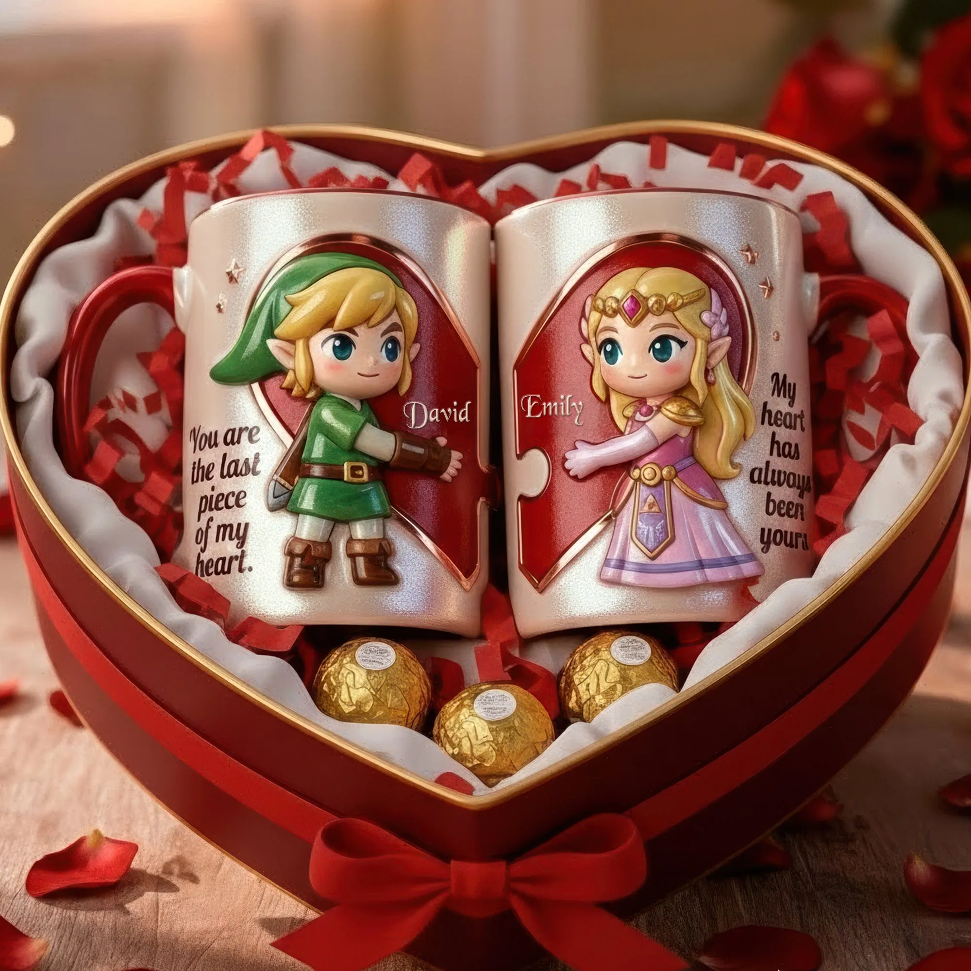 Set Of 2 Coffee Mugs - Lovely Couple - Personalized Coffee Mug Set - Image 3