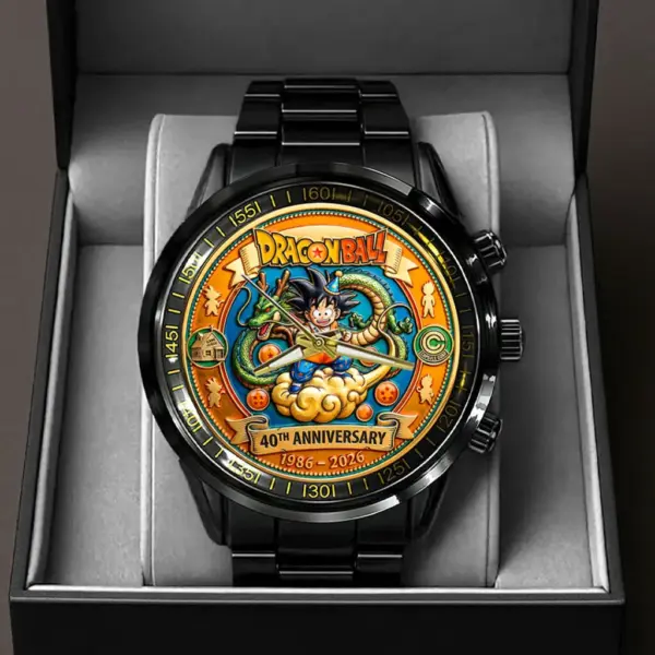 Alternative view of Dragon Ball 40th Anniversary Black Stainless Steel Watch-THK123662