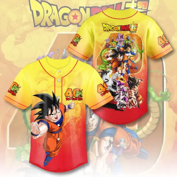 Dragon Ball 40th Anniversary Baseball Jersey